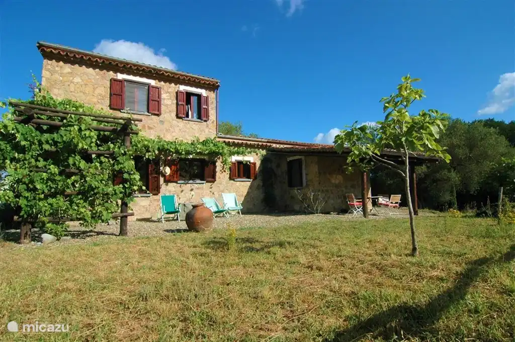 Die Rückseite des Hauses.