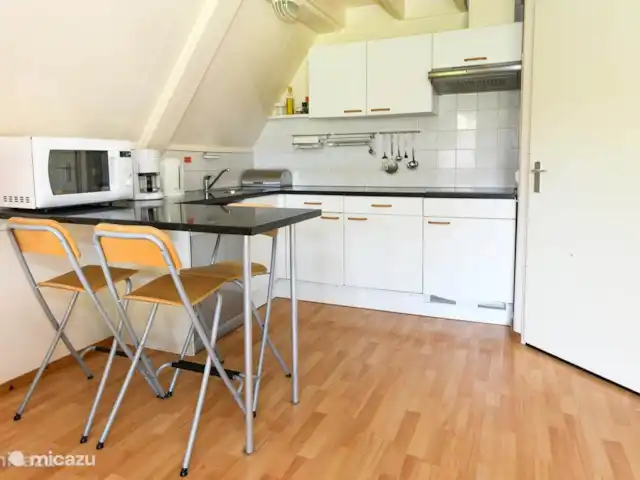 Vakantiebungalow Knus huren in Nederland, Overijssel, Gramsbergen - bungalow De keuken met onder meer vaatwasser en keramische kookplaten.
