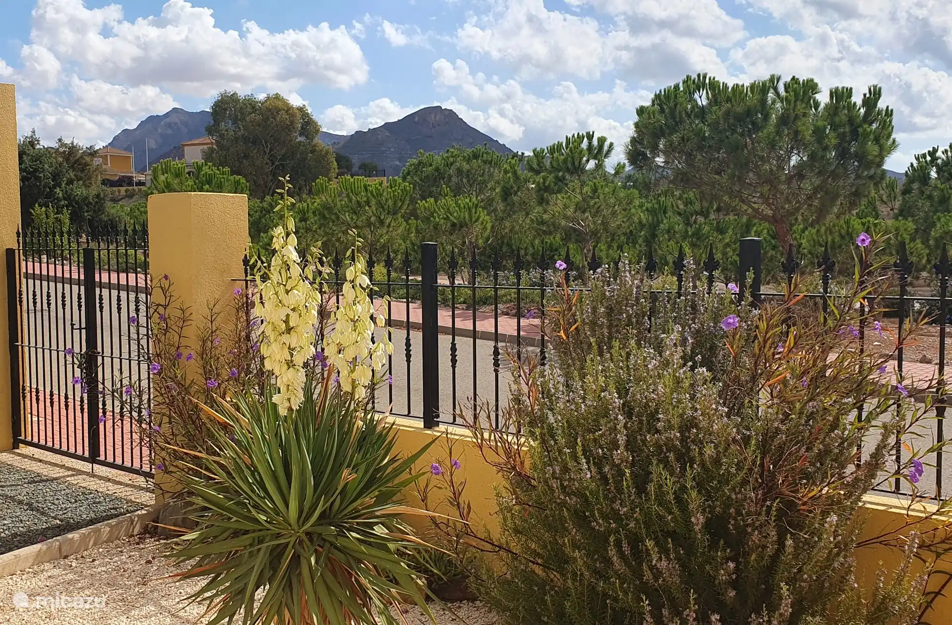 An unobstructed view from the mountains on the left, with the Pico de Perdiz, to the .....