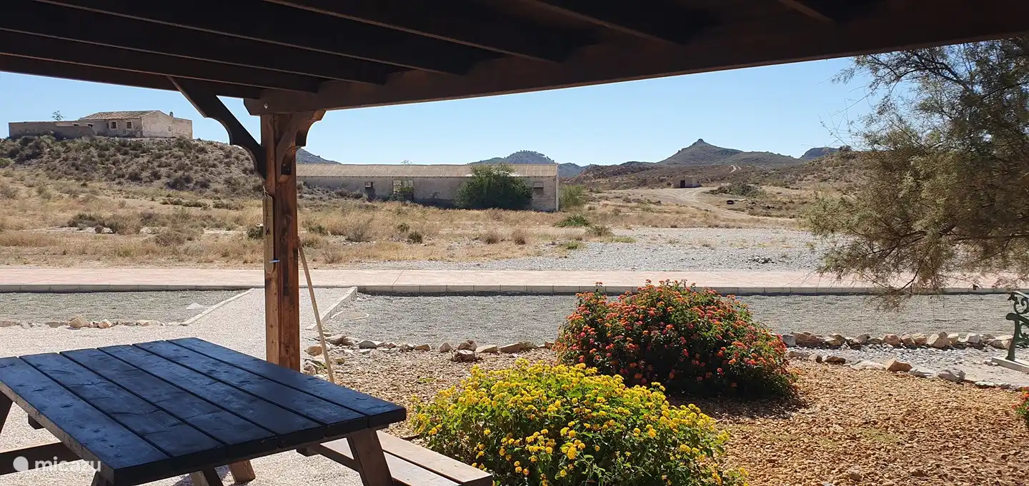 September 2023. The seating area with shelter and surrounding area at the Jeu de Boules courts, renovated in 2023. This site is also a unique walking area, with special Mediterranean plants. Cross the street and you are in the middle of nature