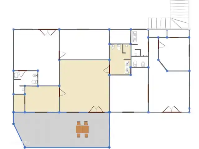 Apartamento Bosco en Italia, Toscana, Montecatini Val Di Cecina - apartamento Plan apartamento Bosco incluyendo terraza