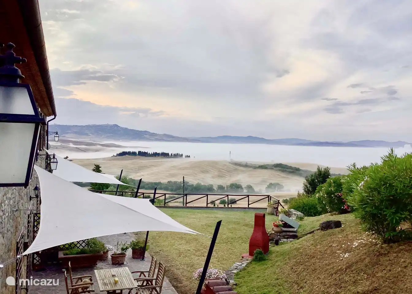 Vista del valle de la mañana