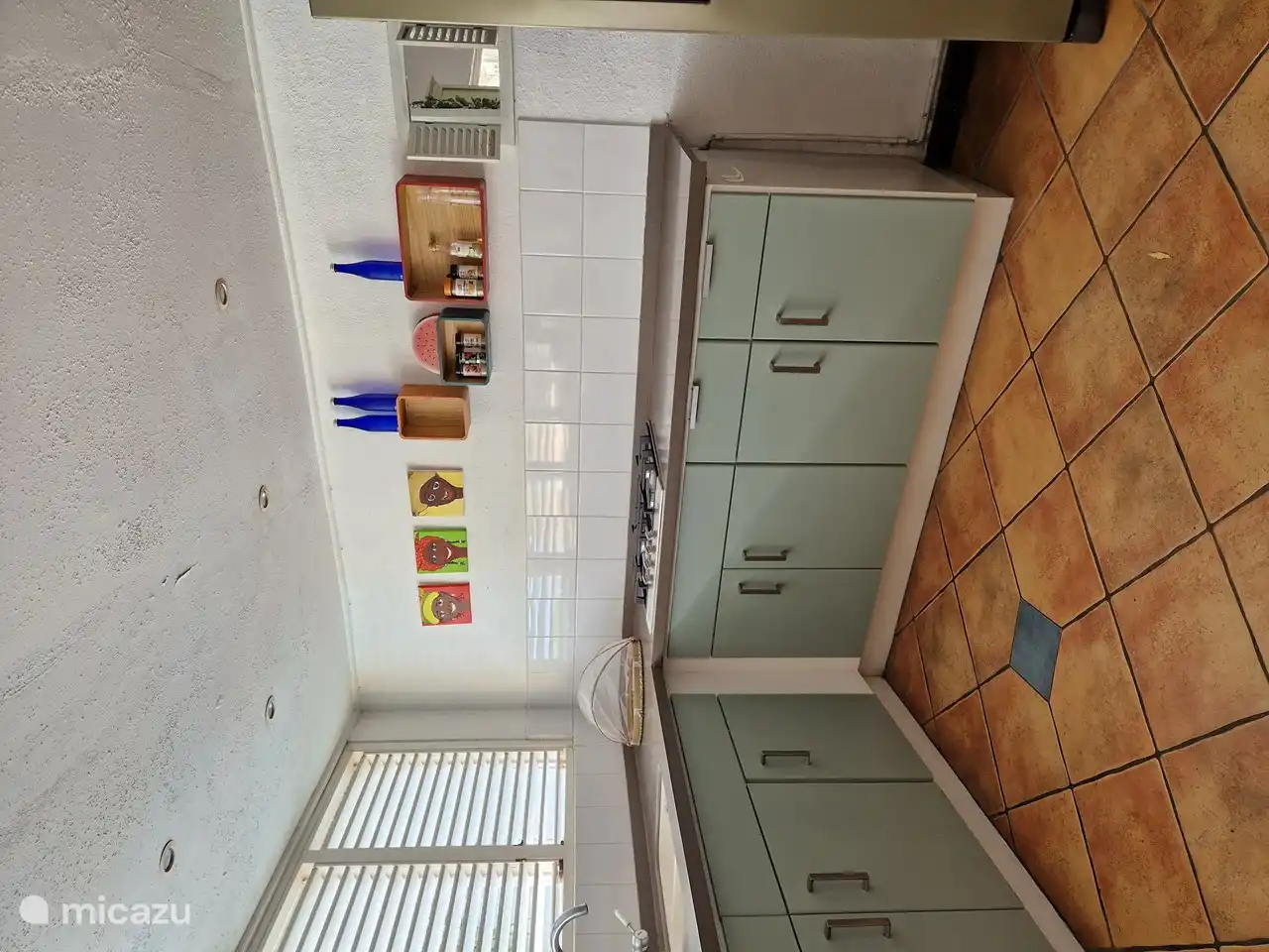 Kitchen with dishwasher and fridge/freezer combination