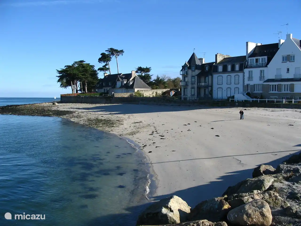 Une belle plage en pente à Pentrez