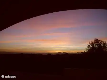 Sonnenuntergang von der Terrasse