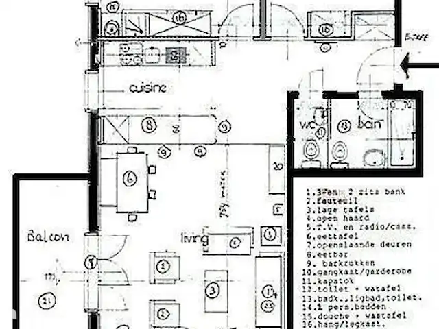 Charmant 3-kamer Appartement + WIFI huren in Zwitserland, Wallis, Morgins - appartement Woning plattegrond