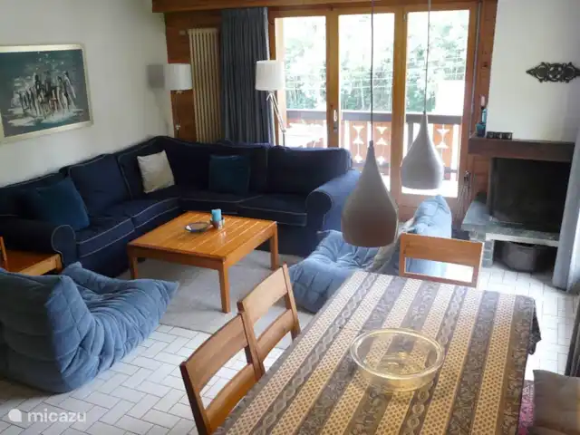 Charmant 3-kamer Appartement + WIFI huren in Zwitserland, Wallis, Morgins - appartement Woonkamer