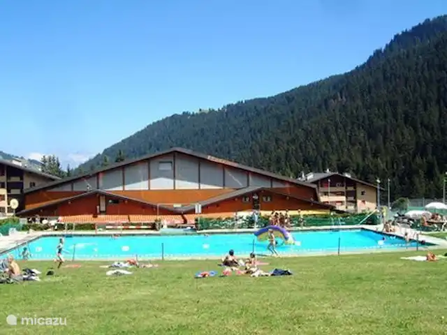Charmant 3-kamer Appartement + WIFI huren in Zwitserland, Wallis, Morgins - appartement Buitenzwembad in het dorp.
Open van 9 to 19 pm van 26 Juni tot 22 Augustus (mits het weer het toelaat)