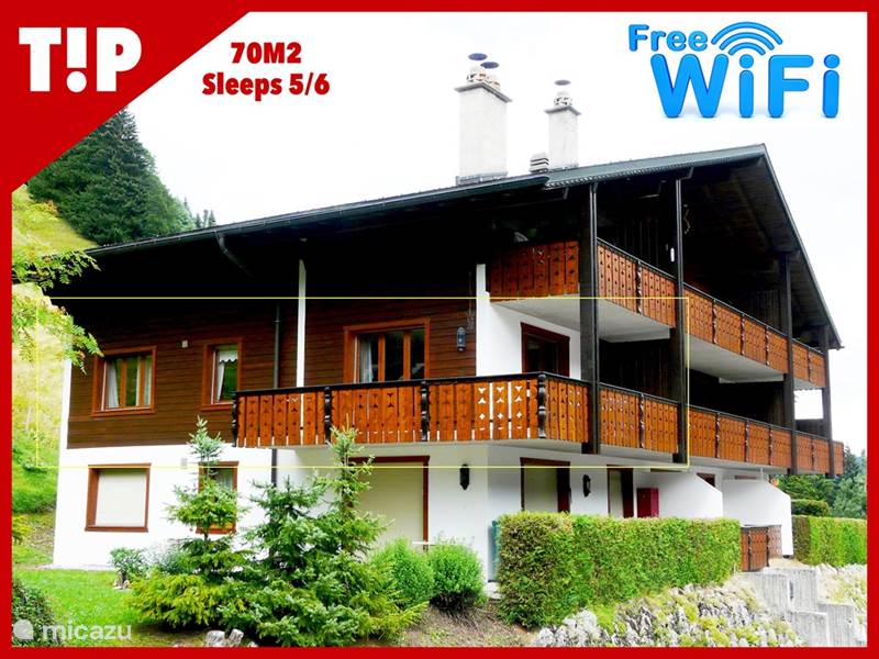 Vakantiehuis Zwitserland, Wallis, Morgins Appartement Charmant 3-kamer Appartement + WIFI