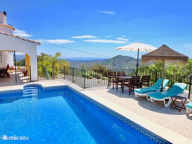 Alquiler a largo plazo, España, Costa del Sol, Comares, villa Villa Miraflores + Piscina Comares