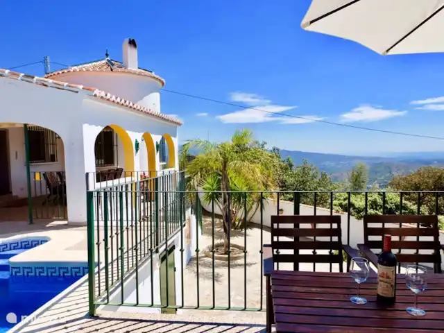 Villa Miraflores + Piscina Comares | Espagne, Costa del Sol, Comares - villa Siège au bord de la piscine