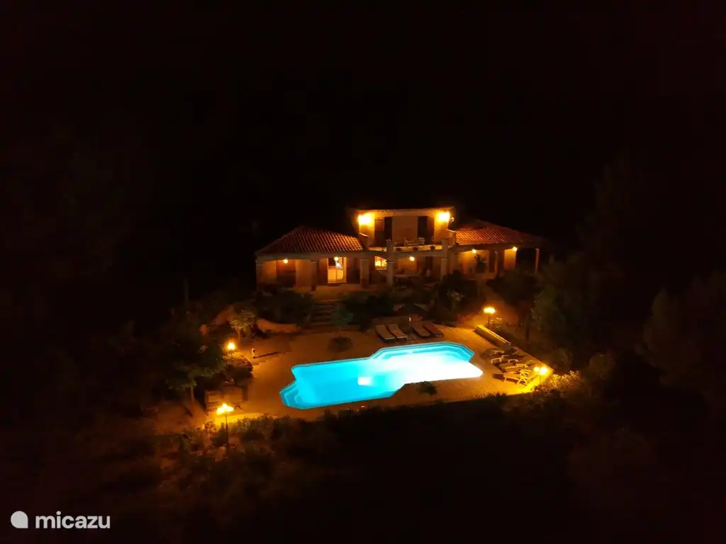 Drone opname bij nacht