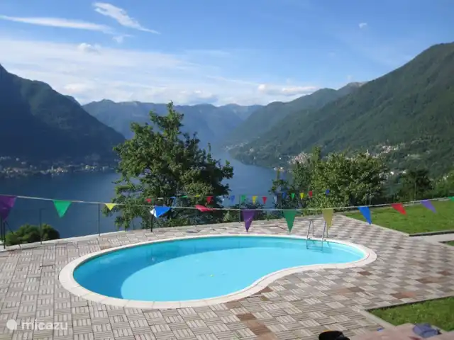 Casa Tulipano | Italie, Lac de Côme, Molina - maison de vacances Piscine et vue sur le lac de Côme