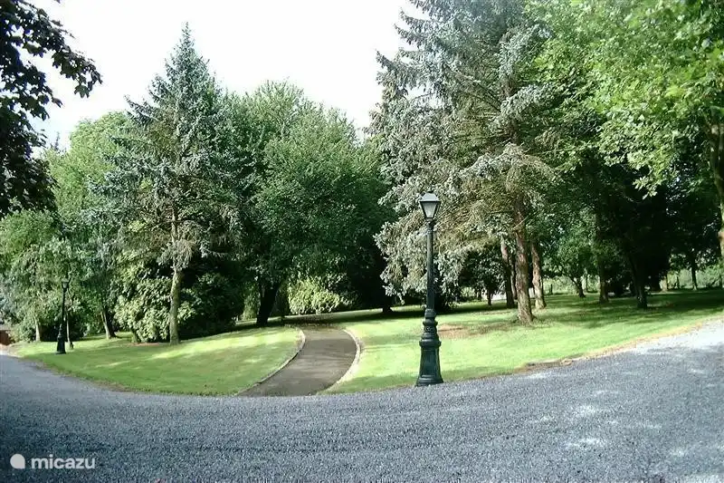 Blick auf den Park der Domäne