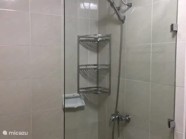 Appartement à Pattaya | Thaïlande, Côte orientale du golfe, Pattaya - studio salle de bain avec paroi de douche en verre avec support