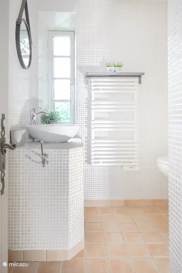 Badezimmer mit Dusche und WC