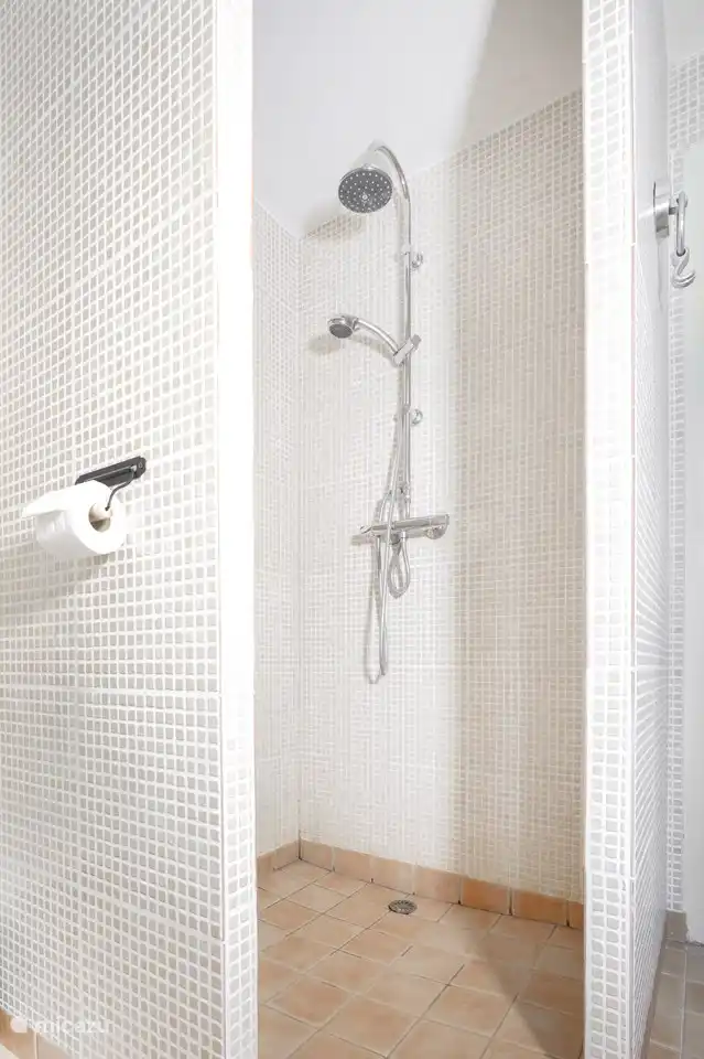 Geräumiges Duschbad mit Regendusche