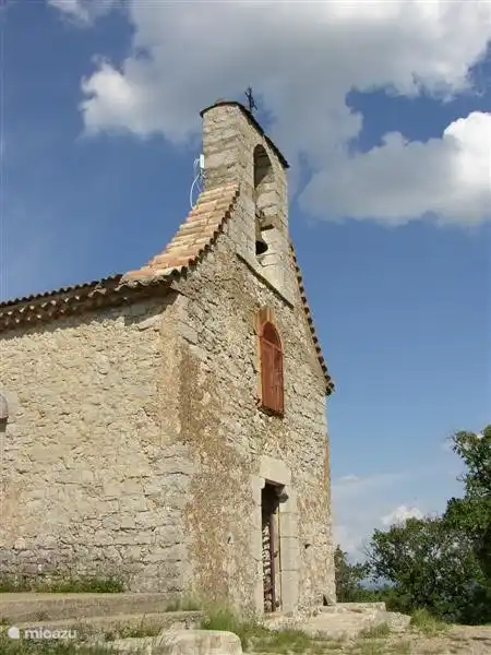 Church at the highest point of a walk