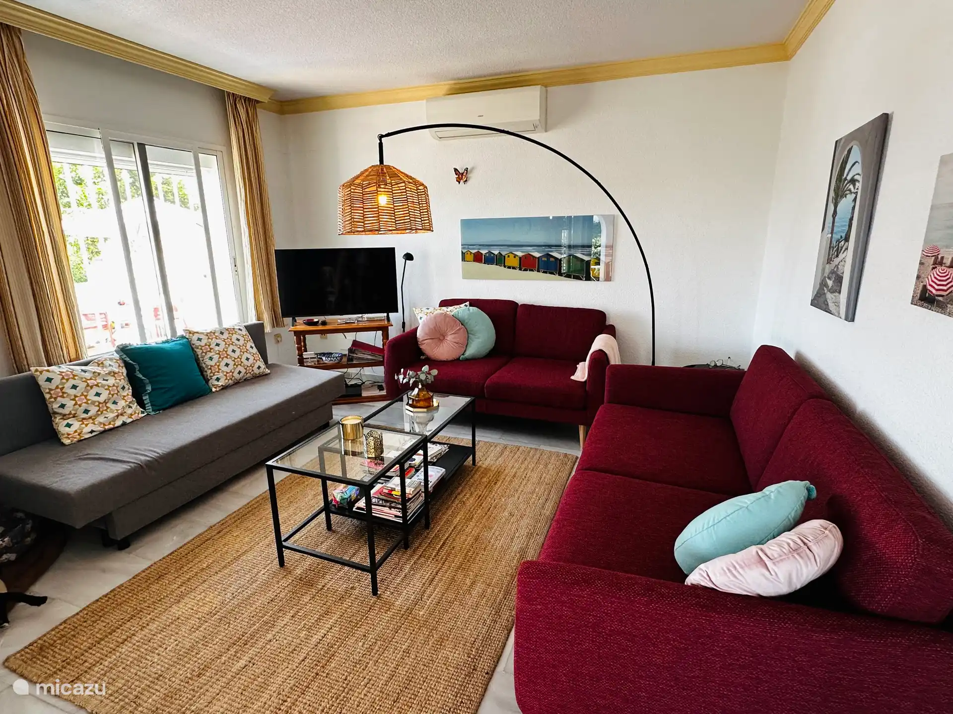 Sitzecke im geräumigen Wohnzimmer