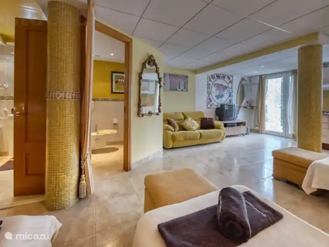 CostaCabana - Villa Geolouk | Espagne, Costa Brava, Vidreres - maison de vacances Coin salon dans l'appartement en bas à gauche