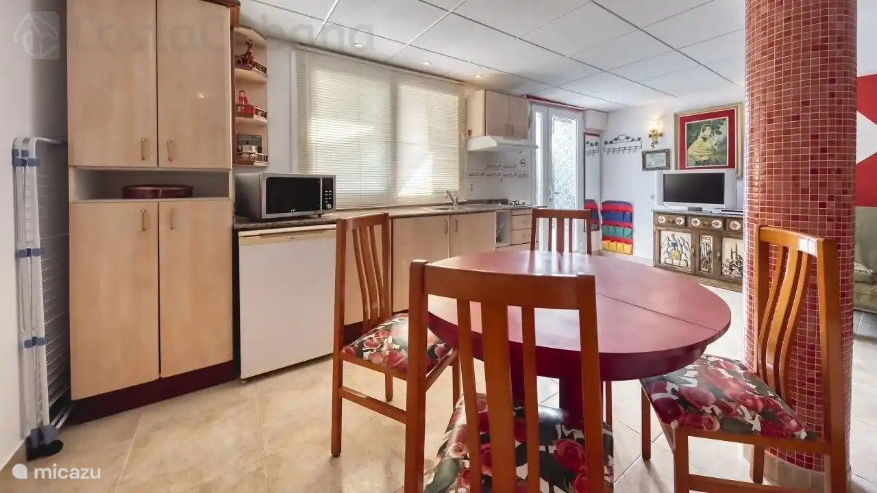 Keuken in het appartement rechtsonder