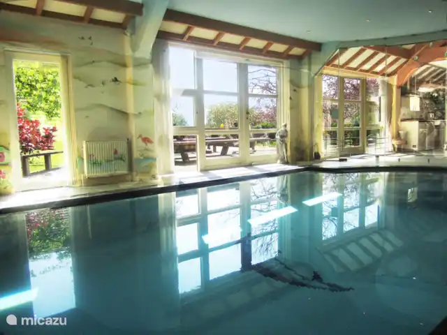 casa de campo / castillo en Países Bajos, Groninga, Westerwolde – Casa Iris, con piscina cubierta cálida privada .vista al exterior