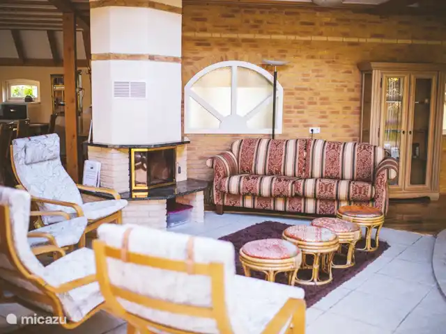 casa de campo / castillo en Países Bajos, Groninga, Westerwolde – Casa Iris, con piscina cubierta cálida privada Zona de asientos