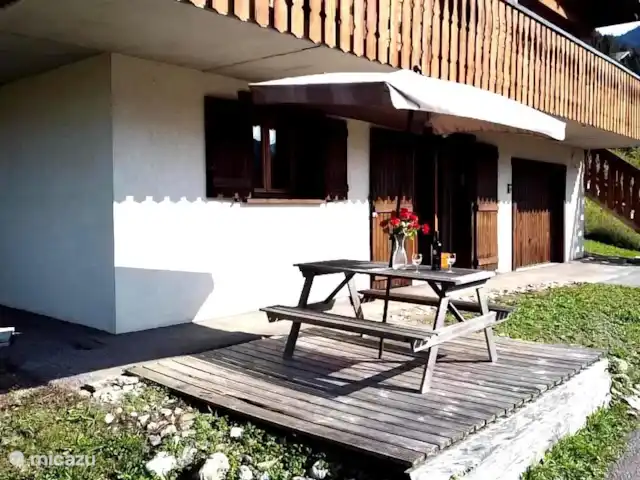 Les Fledds huren in Frankrijk, Haute-Savoie, La Chapelle-d'Abondance - appartement terras