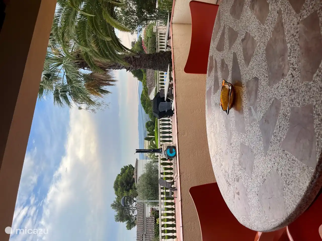 View from the terrace towards Pals.