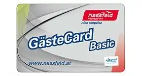 À partir de l'été 2019, nous pouvons vous offrir la GästeCard Basic gratuite. Vous bénéficiez ainsi d'une réduction de 20 % sur un ticket journalier pour l'AquaArena. De plus, vous pouvez utiliser gratuitement les transports en bus de la région.