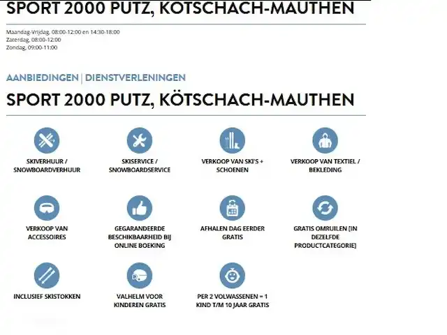 chalet en Austria, Carintia, Kötschach-Mauthen – casa de campo En SPORT 2000 PUTZ puedes alquilar esquís online desde casa.