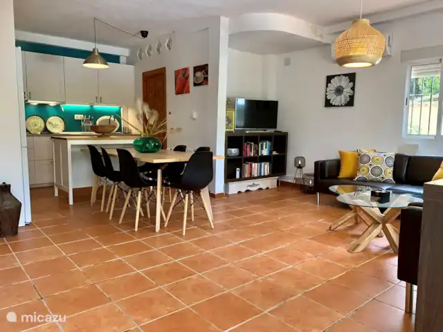 Villa Lola. Rust, natuur, prive-pool huren in Spanje, Costa del Sol, Comares - villa Woonkamer