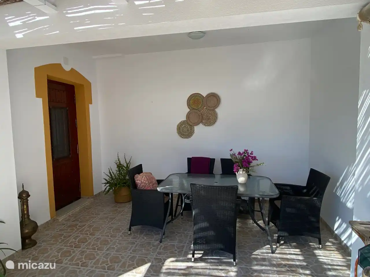 Le porche couvert de Casa Mirador.