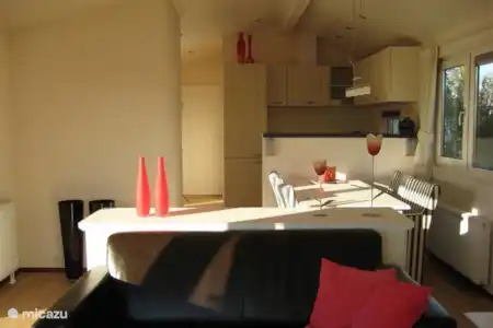 Vakantiehuis Nederland, Noord-Holland, Egmond aan den Hoef chalet Chalet Egmond a/d Hoef eethoek