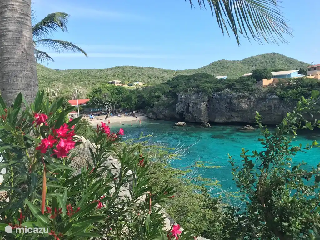Blick vom Resort auf die Bucht von Lagun