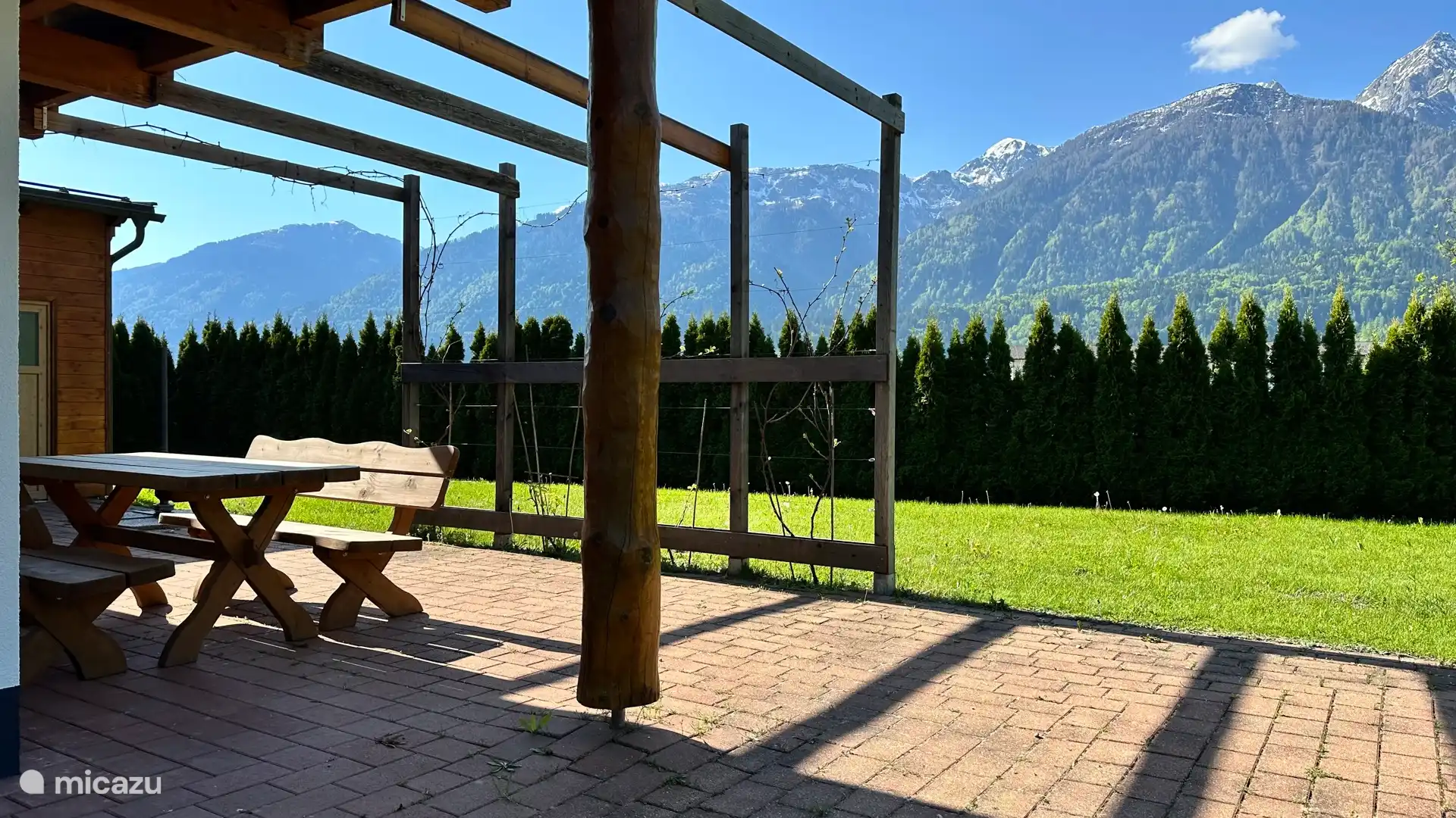 Surrounded garden with fantastic views