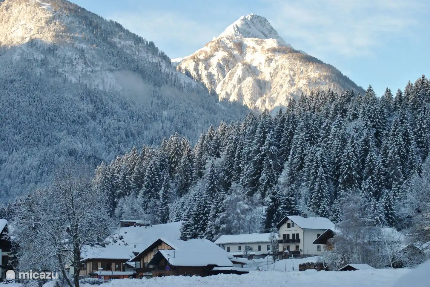 View from Chalet Giusto in winter