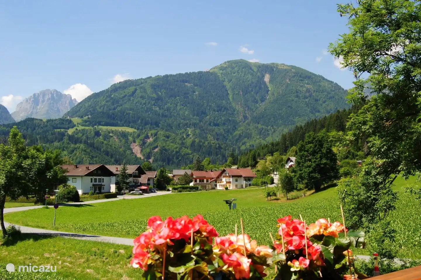 View from the balcony to the south. Italy 8 km away.