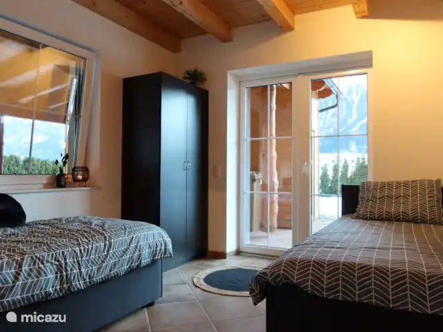 Chalet Giusto aan de Piste 6 pers. huren in Oostenrijk, Karinthië, Kötschach-Mauthen - villa Slaapkamer 1 met (2x) een 1 persoons bed