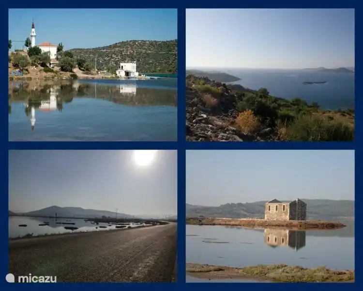 Das Hotel liegt zwischen dem wunderschönen Tuzla-See und der Ägäis