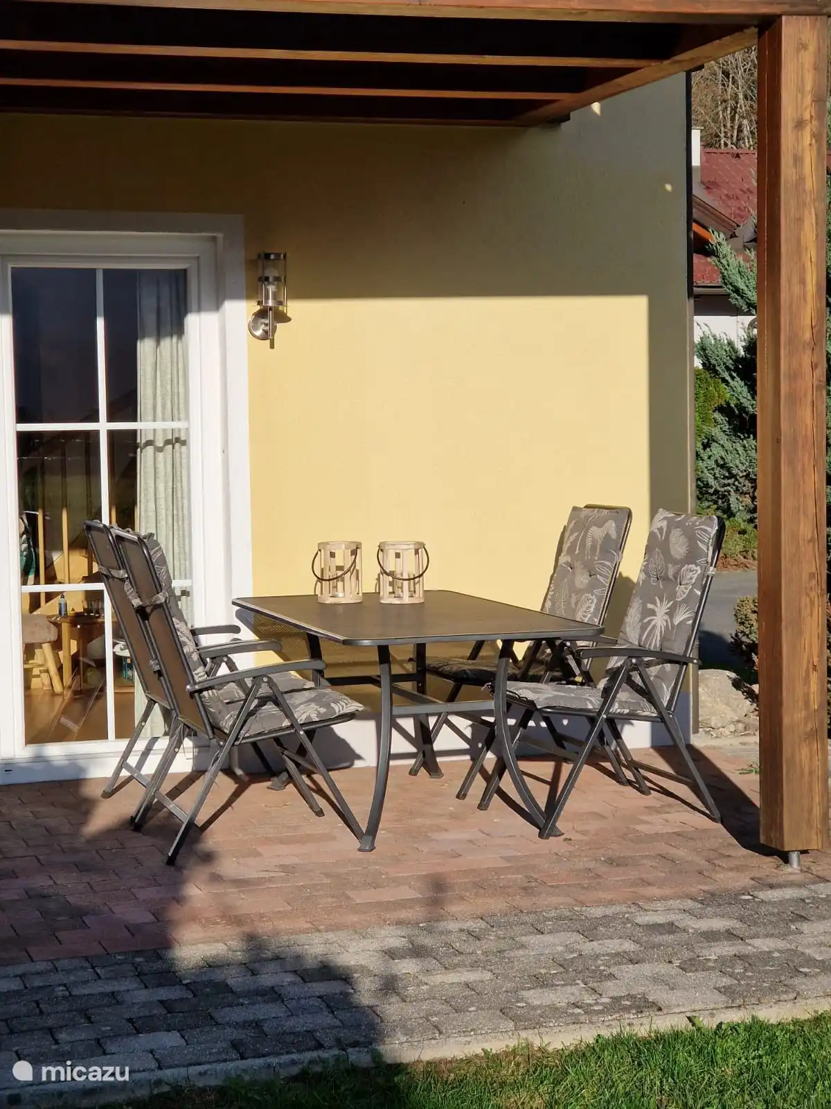 South-facing terrace