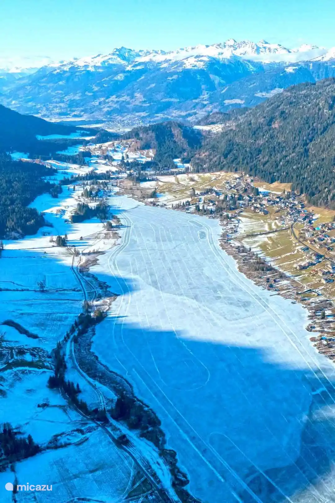 View over the Weissensee January 2025