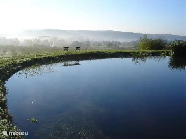 Domaine le Dragon Rouge | France, Dordogne, Tourtoirac - ferme Notre étang, le plus beau tôt le matin