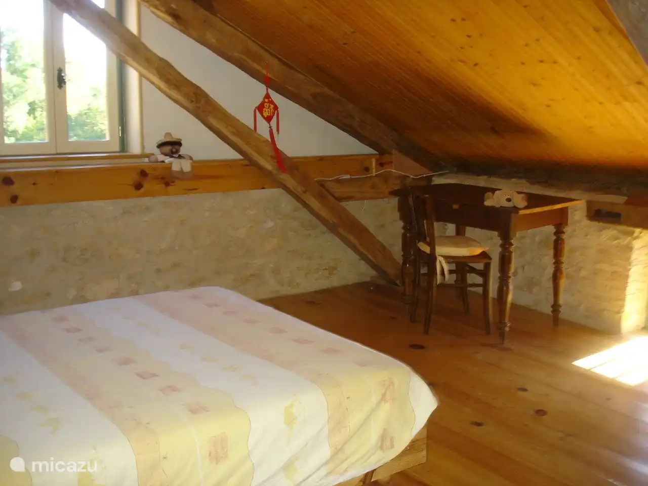 Bedroom 1, with 2 pers bed and 1, 1 pers bed