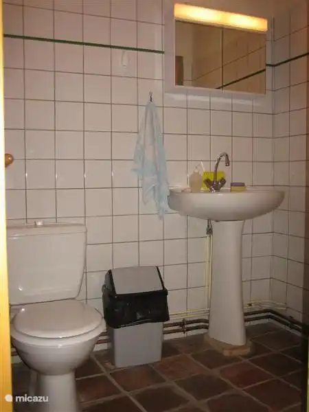 Het aparte toilet op de begane grond.