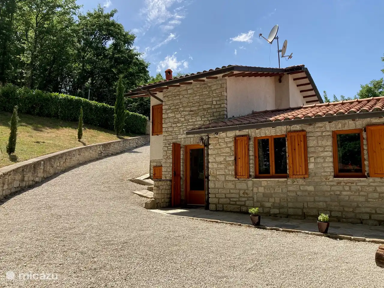 The entrance to the house