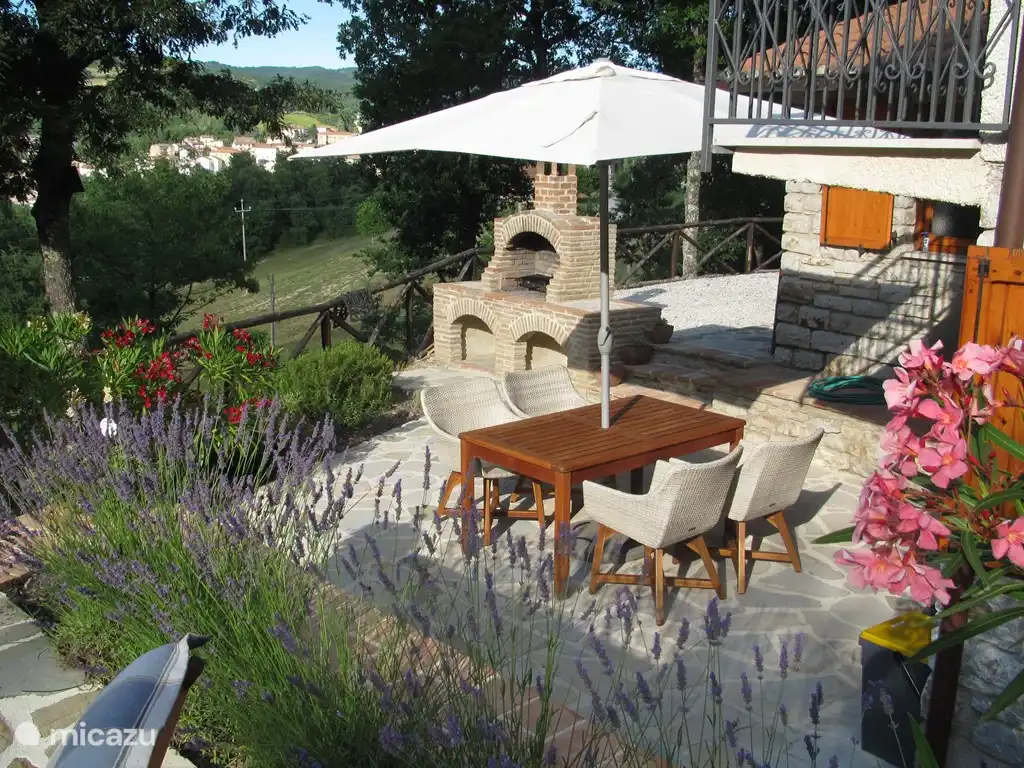 Terrace overlooking Pietralunga