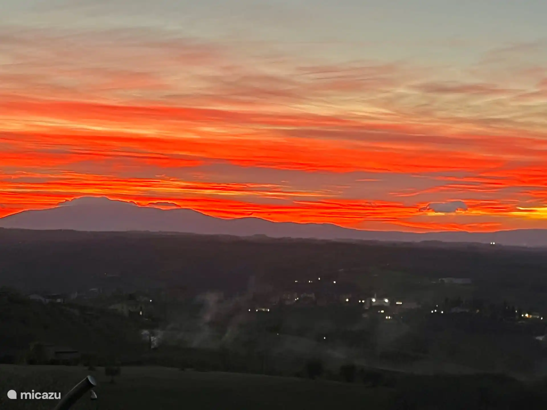 Una de las muchas puestas de sol espectaculares en MIllestelle
