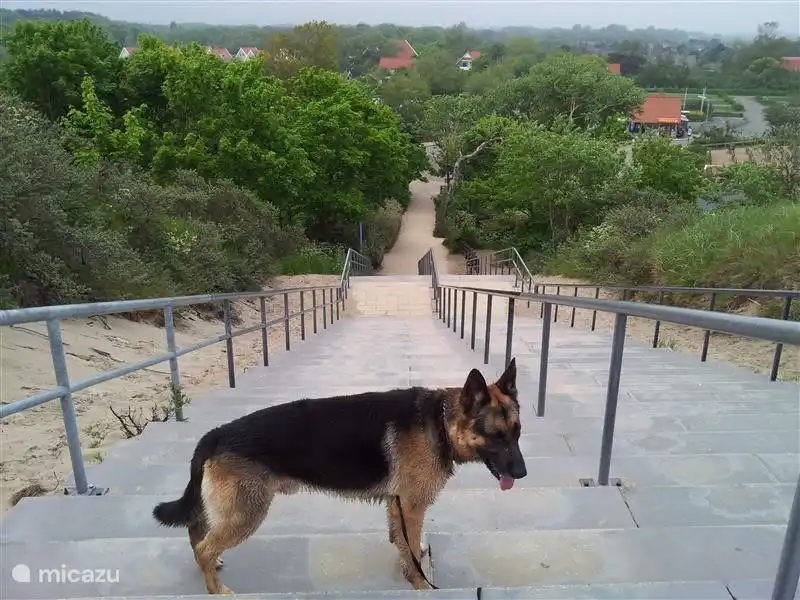 Am Ende des Übergangs Lageweg den Strand
