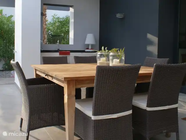 Villa Manita en España, Costa Blanca, Moraira - villa Mesa de comedor en terraza